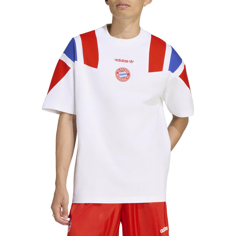 Adidas	FC Bayern München EQT T-Shirt - L / White / Red / Semi Lucid Blue - 2