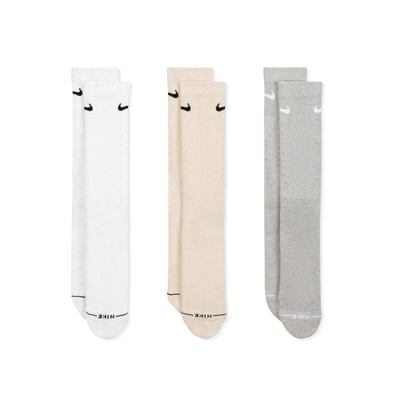 Nike	Everyday Elevated Crew Socks 3-Pack - L / White / Nude / Grey - 2
