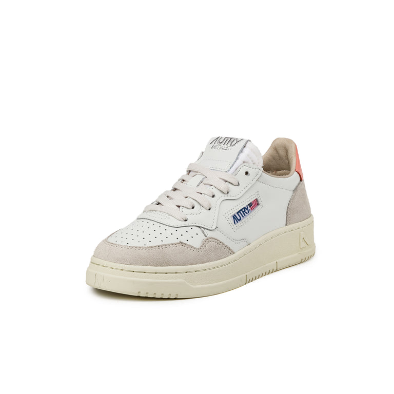 Autry Medalist W *Leather / Suede* - 37 / White / Peach Pink - 2
