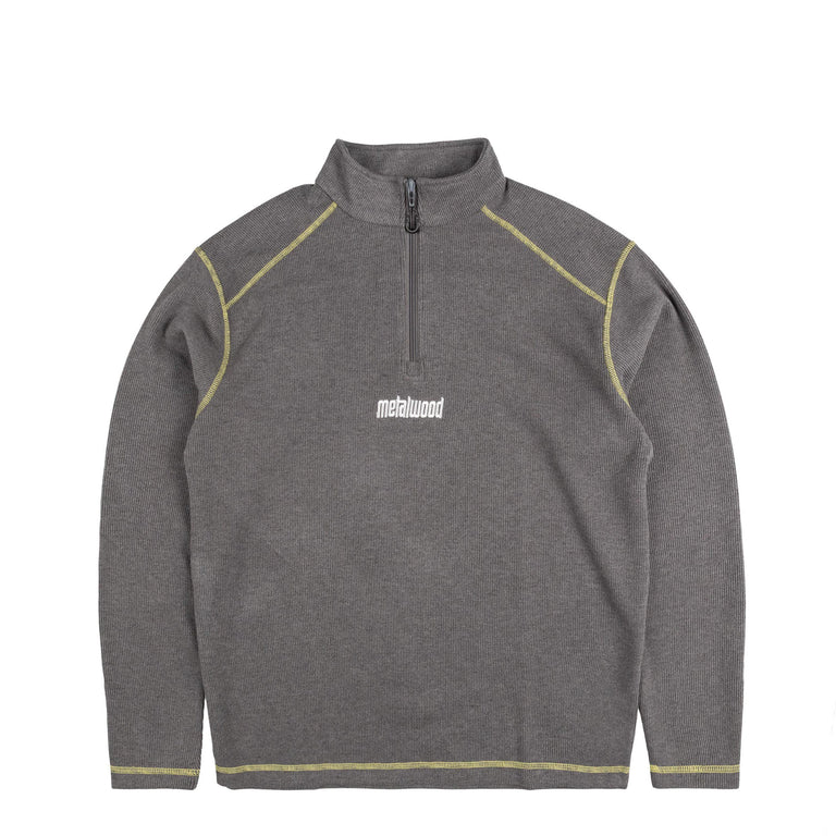 Metalwood Contrast Stitch 1/4 Zip Pullover