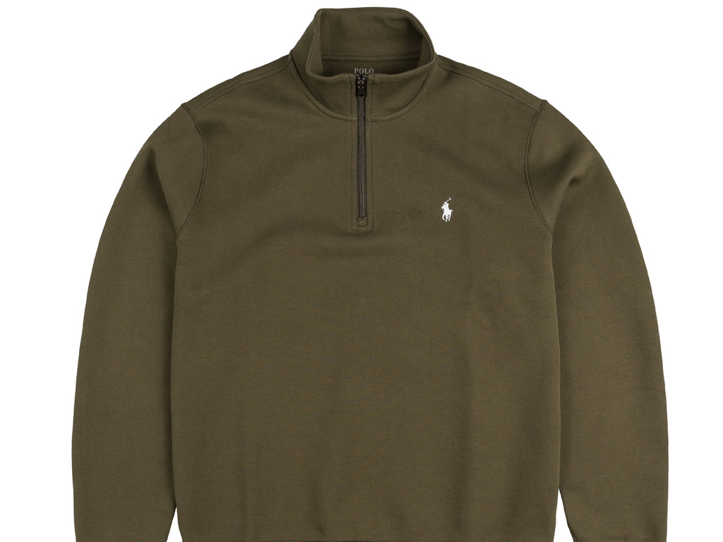 POLO RALPH LAUREN ウール ダブルブレスト　オリーブグリーン Polo Ralph Lauren Double-Knit Quarter-Zip Pullover | Apparel » Buy