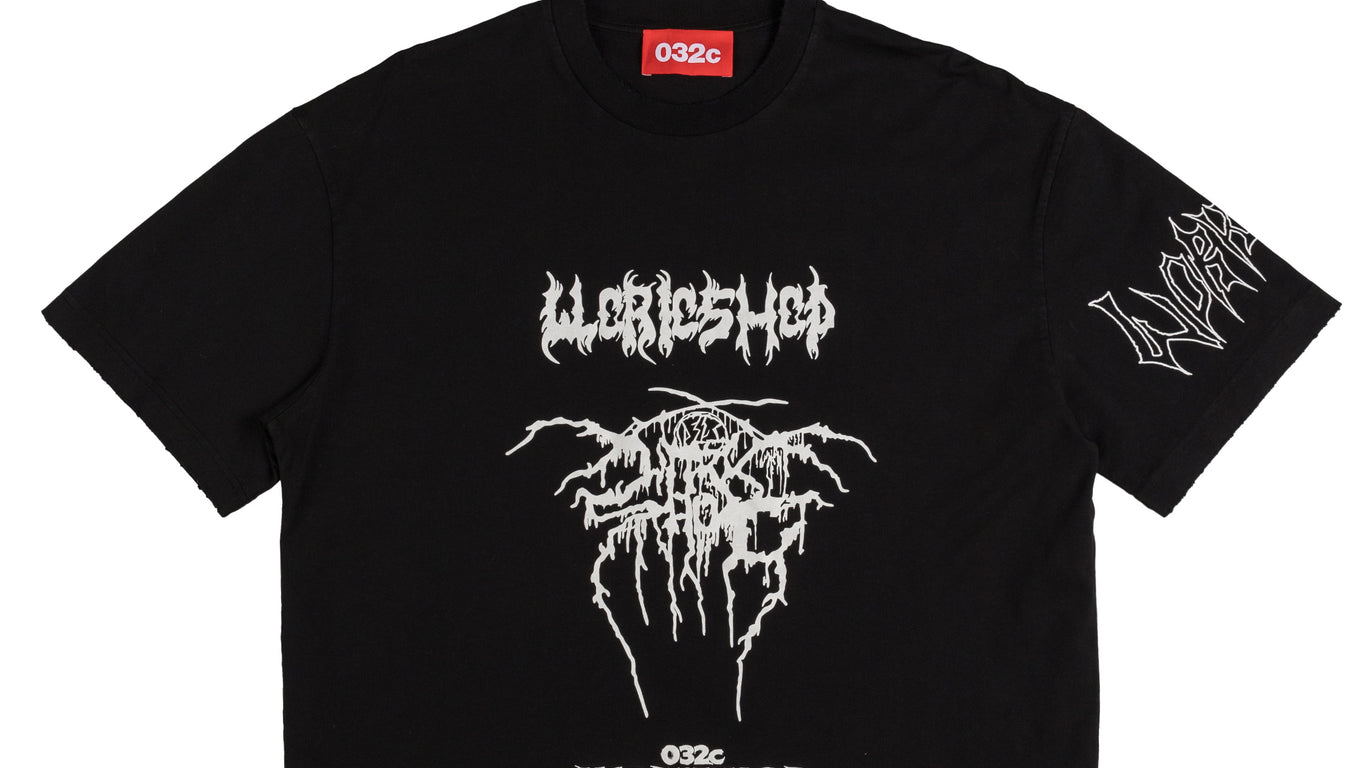 032C ヒクタ タイト シャシ Tシャツ F24MRC0221050 FADEDBLACK 032C ヒクタ タイト シャシ Tシャツ F24MRC0221050 FADEDBLACK