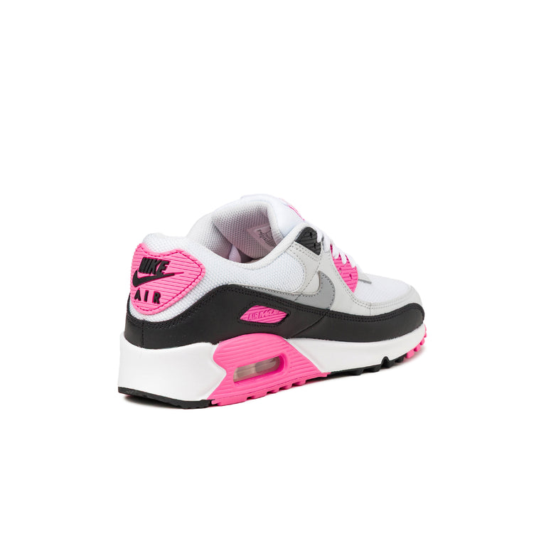 Nike Wmns Air Max 90 - 36.5 / White / Pink Glow / Black / Wolf Grey - 3