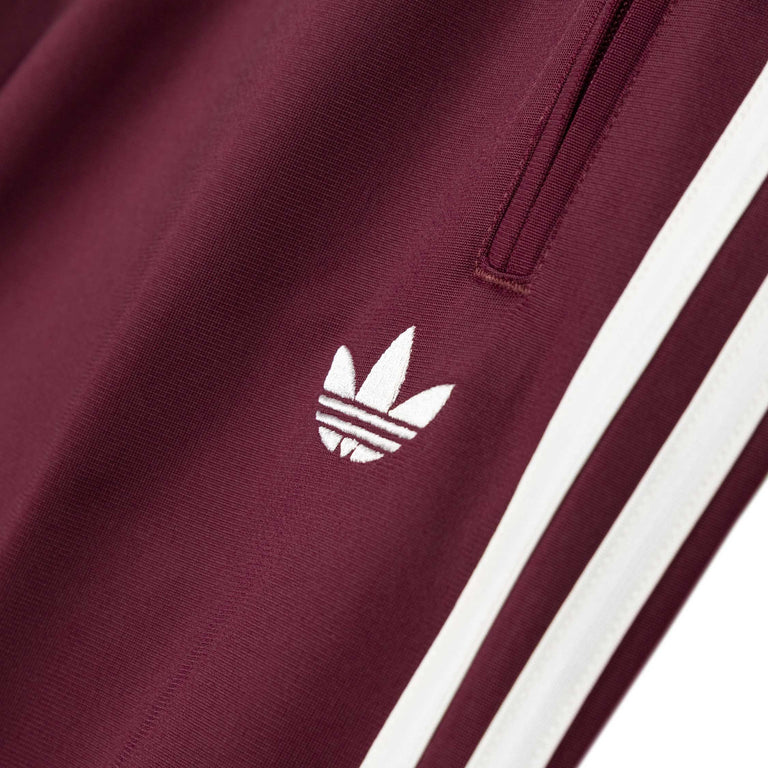 Adidas Firebird Trackpants - XS / Maroon / Off White - 4