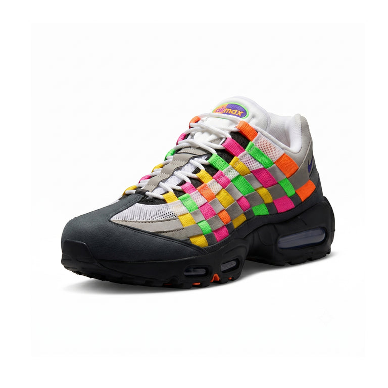 Nike	Air Max 95 Woven *Big Bubble* - 41 / White / Purple Dynasty / Pearl Grey - 2