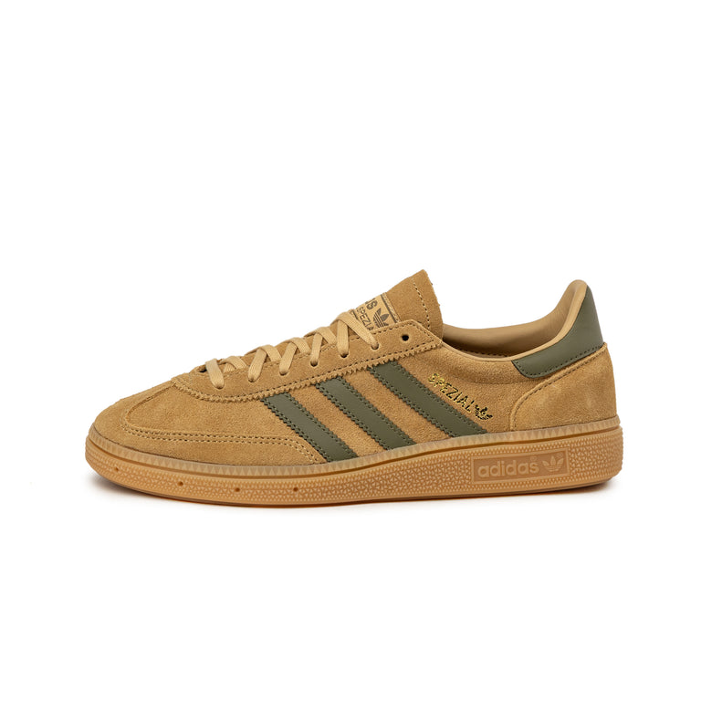 Adidas Handball Spezial J - 38 2/3 / Gold Beige / Focus Olive / Gum 3
