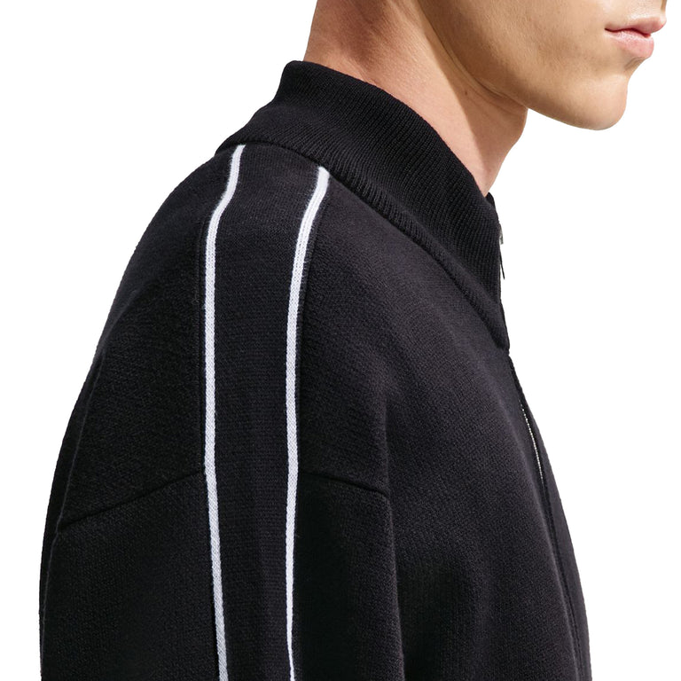 Nike	Club Knit Track Jacket - XXL / Black / White / White - 10
