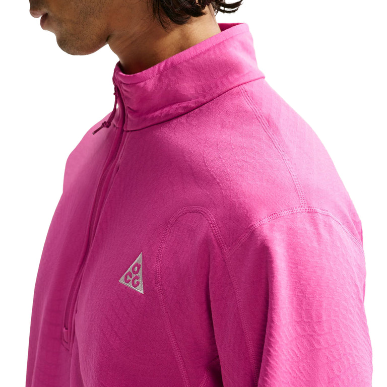 Nike	ACG "Wolf Grid" Therma-FIT 1/2-Zip Hiking Top - XXL / Desert Pink / Light Crimson / Summit White - 3
