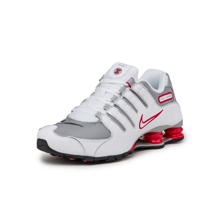 Nike Shox NZ - 41 / White / Metallic Silver / Sport Red - 2