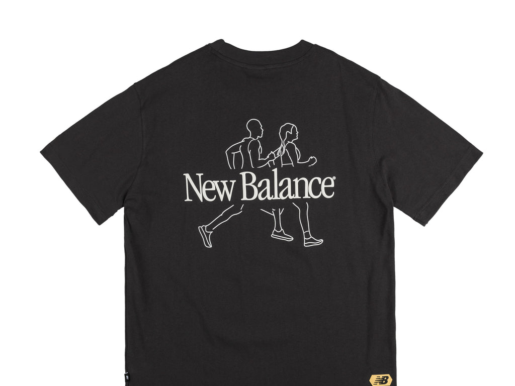 New Balance Street Classics Running T-Shirt in Black | SVD USA