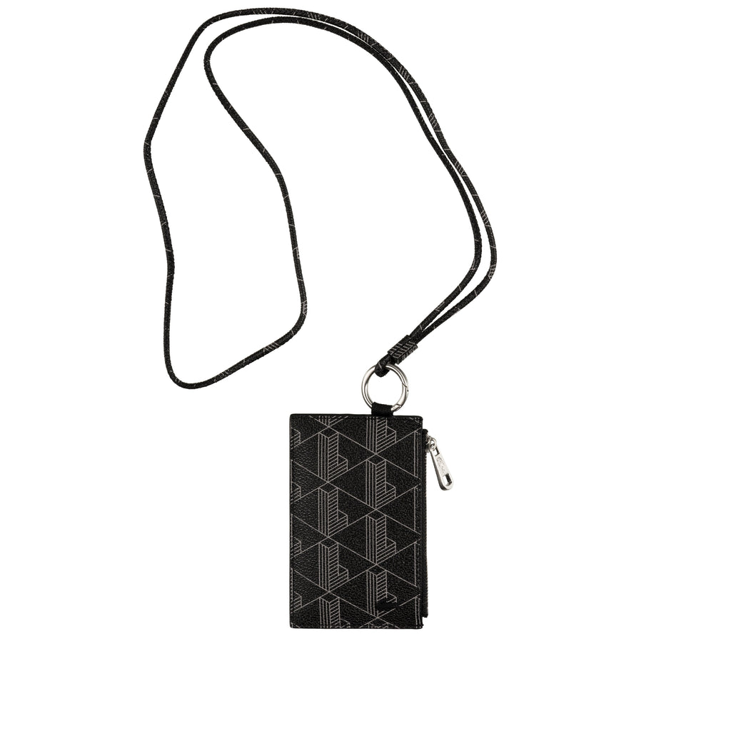 Lacoste The Blend Grained Monogram Print Card Holder » jetzt  