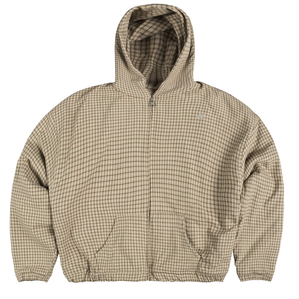 Beige zip hoodie on sale