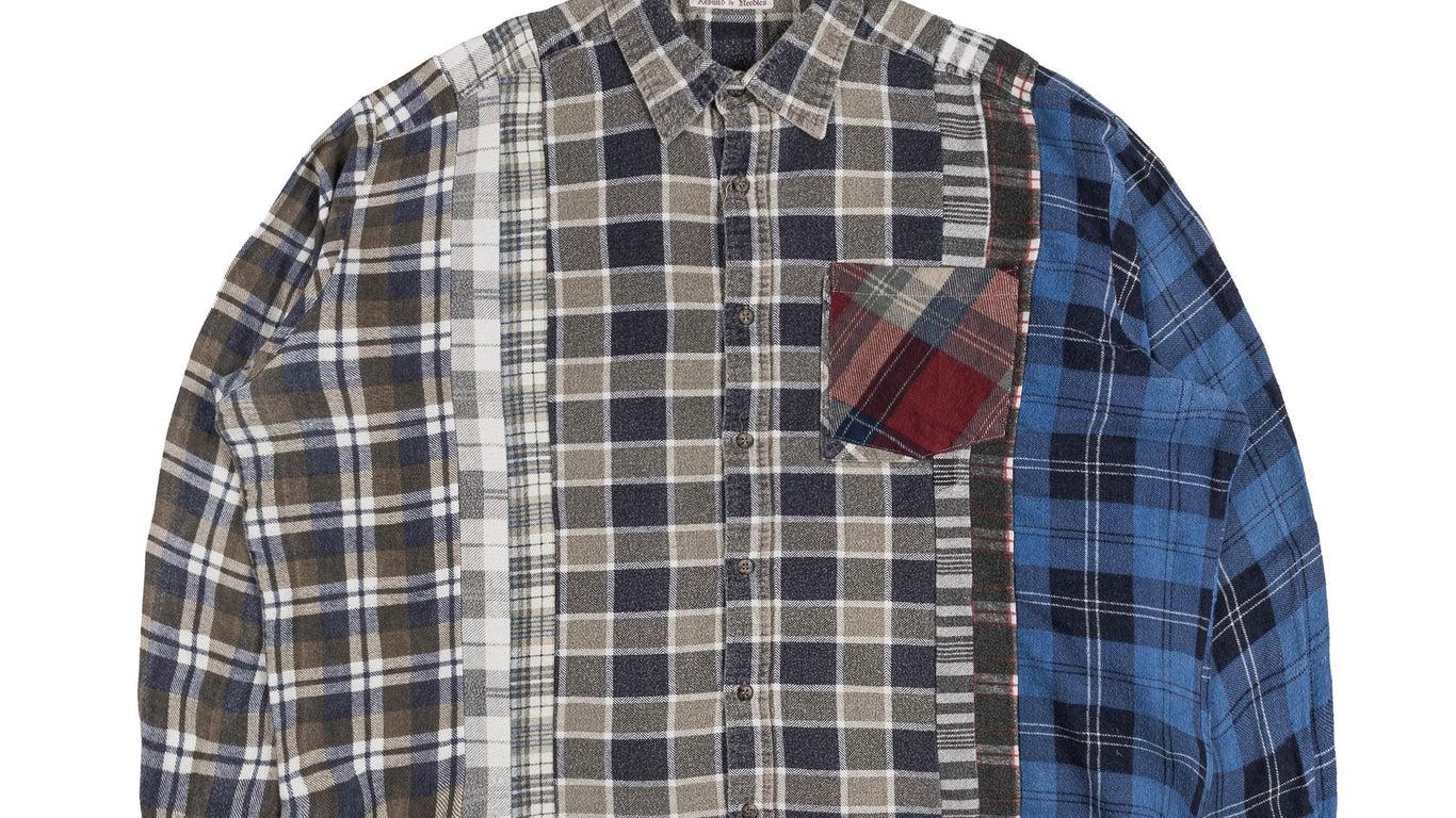 Needles *Rebuild By* Flannel Shirt Ribbon Wide (C) | Apparel