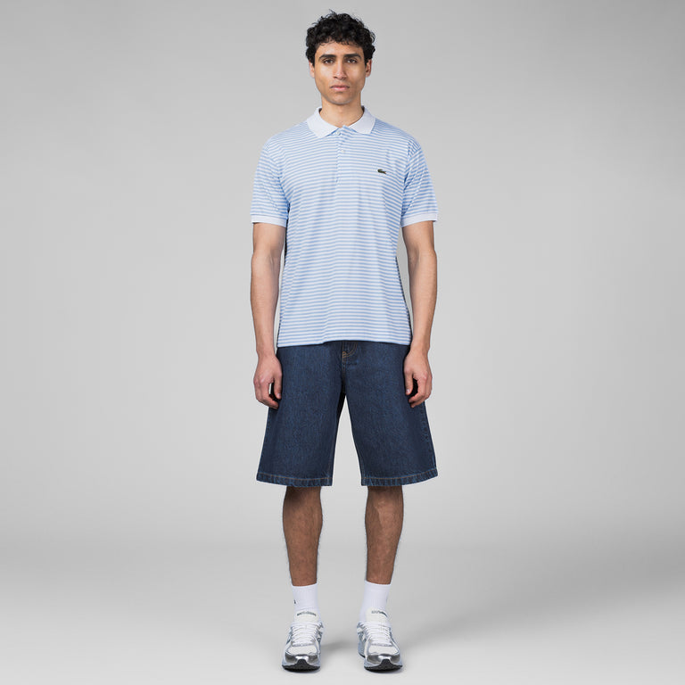 Lacoste Classic Fit Striped Petit Piqué Polo Shirt