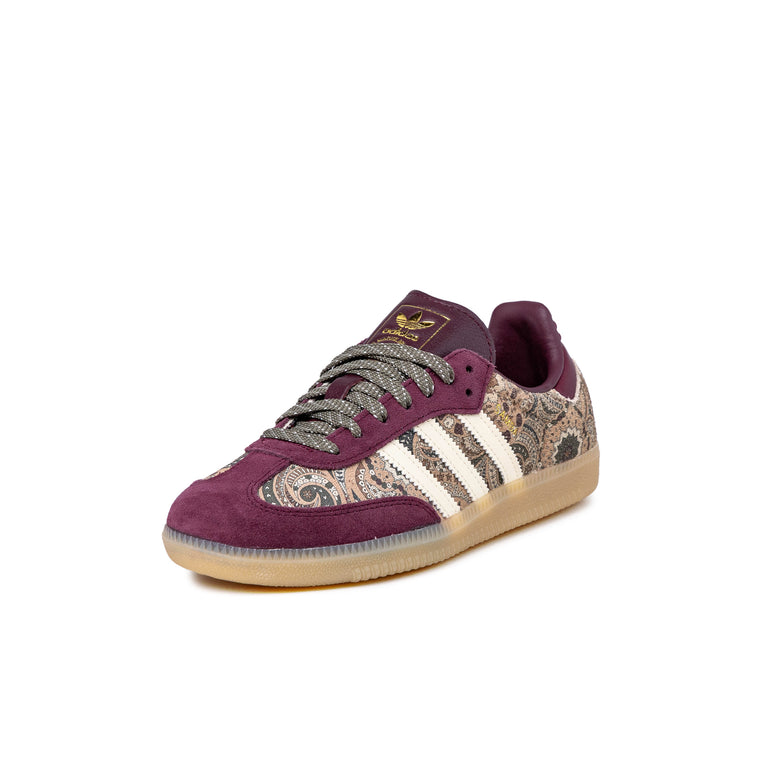 Adidas x Liberty London Samba OG W - 35 1/3 / Maroon / Warm Vanilla / Olive Strata - 5