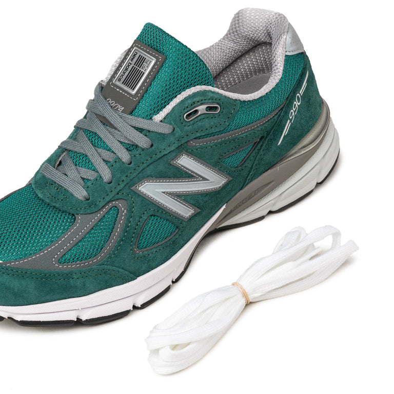 New Balance 990 v4 *Made in USA* - 40 / Vintage Teal / Grey / White - 4
