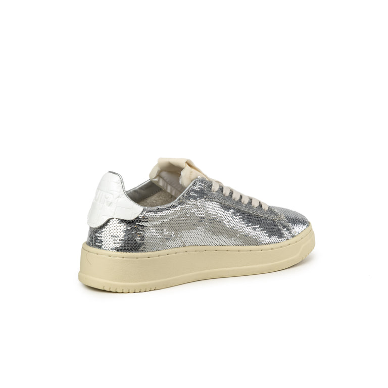 Autry Dallas Low W *Sparkling* - 42 / Silver / White - 3
