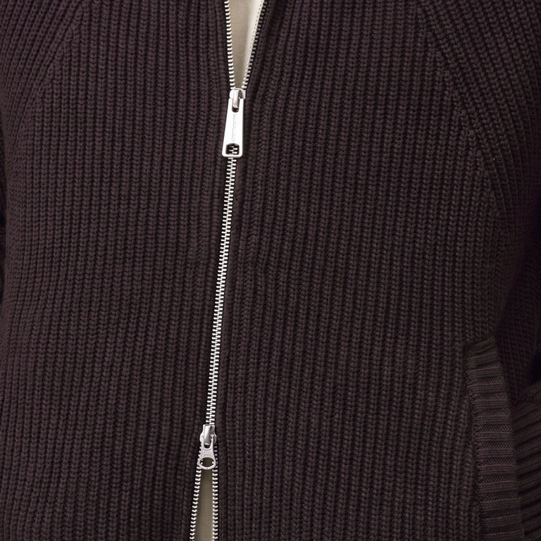 Carhartt WIP Banley Sweater Jacket - XXL / Palisander - 4
