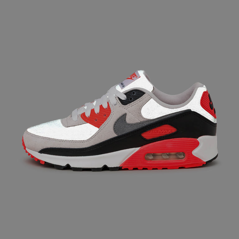 Nike Air Max 90 3M *Infrared* - 40.5 / White / Particle Grey / Light Smoke Grey / Black - 5