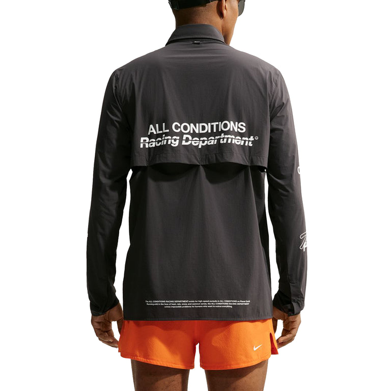 Nike	ACG "Aireez" UV Protection Button-Up Long-Sleeve Graphic Top - XXL / Dark Smoke Grey / White - 3