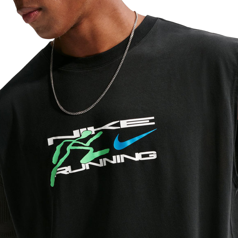 Nike	Dri-Fit Sleeveless Running T-Shirt - S / Black - 5