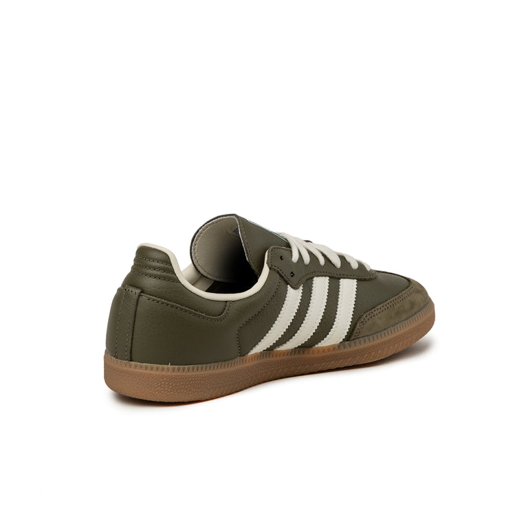 Adidas Samba OG - 48 / Medium Dark Khaki / Off White / Gum 4 - 5
