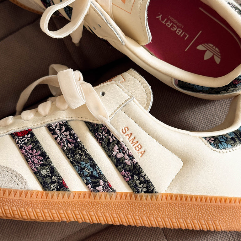 Adidas x Liberty London Samba OG J onfeet