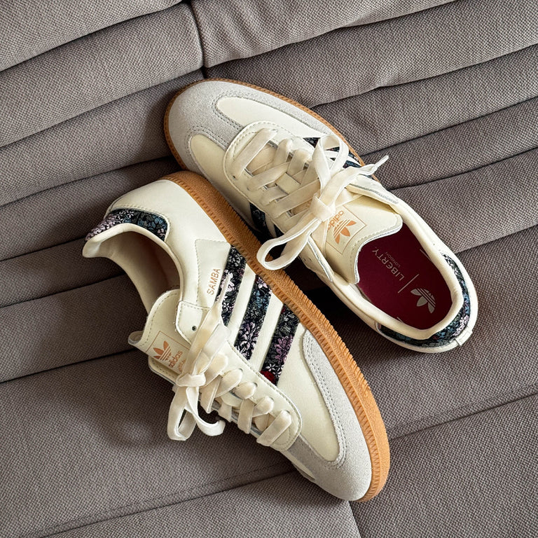 Adidas x Liberty London Samba OG J onfeet