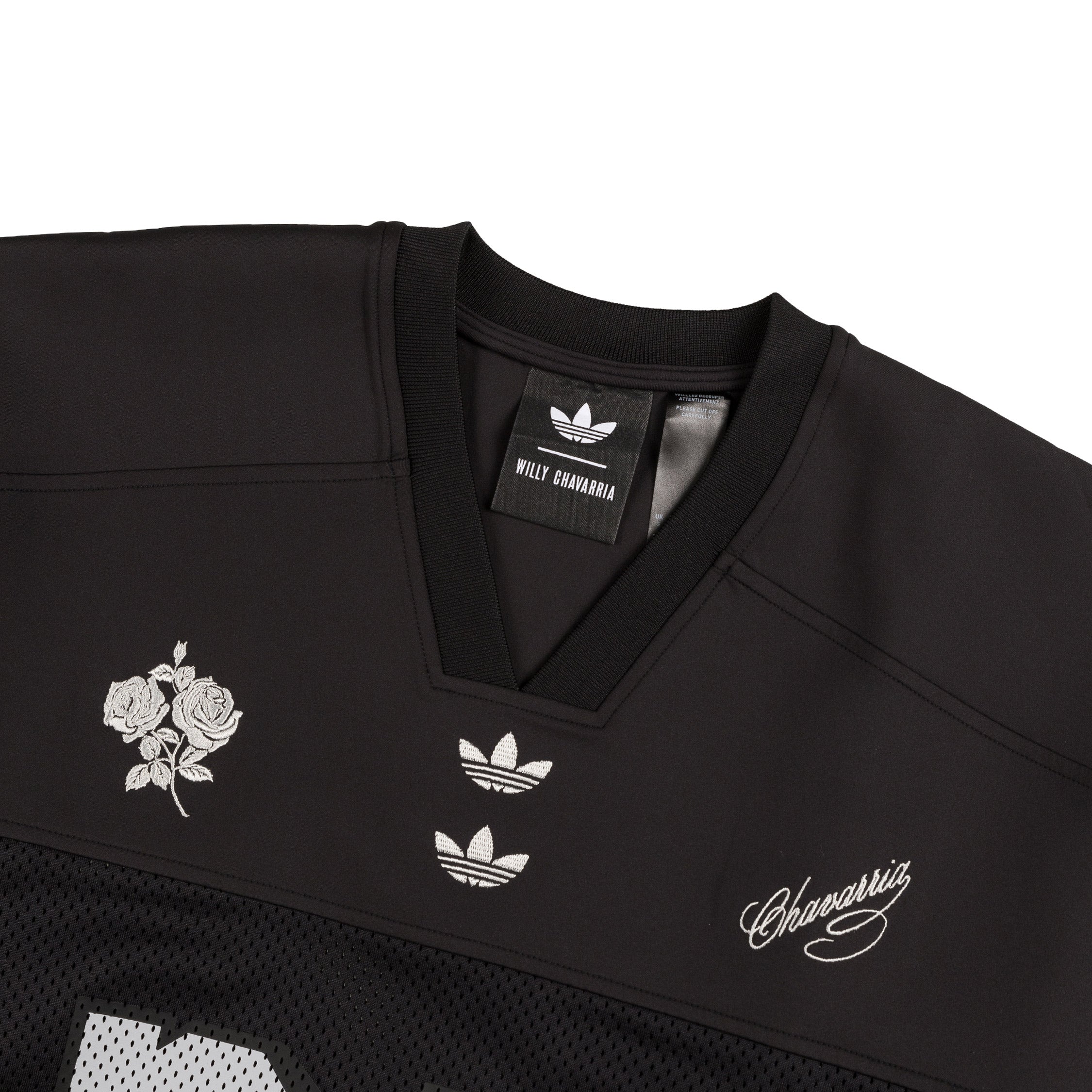 【Adidas x Willy Chavarria】 Football Jersey Black adidas x Willy Chavarria Football Jersey Black Men's - SS25 - US