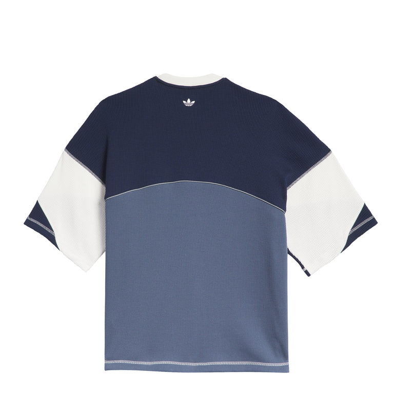 Adidas La Cienega Short Sleeve Sports Tee - L / Off White / Night Indigo / Preloved Ink - 2
