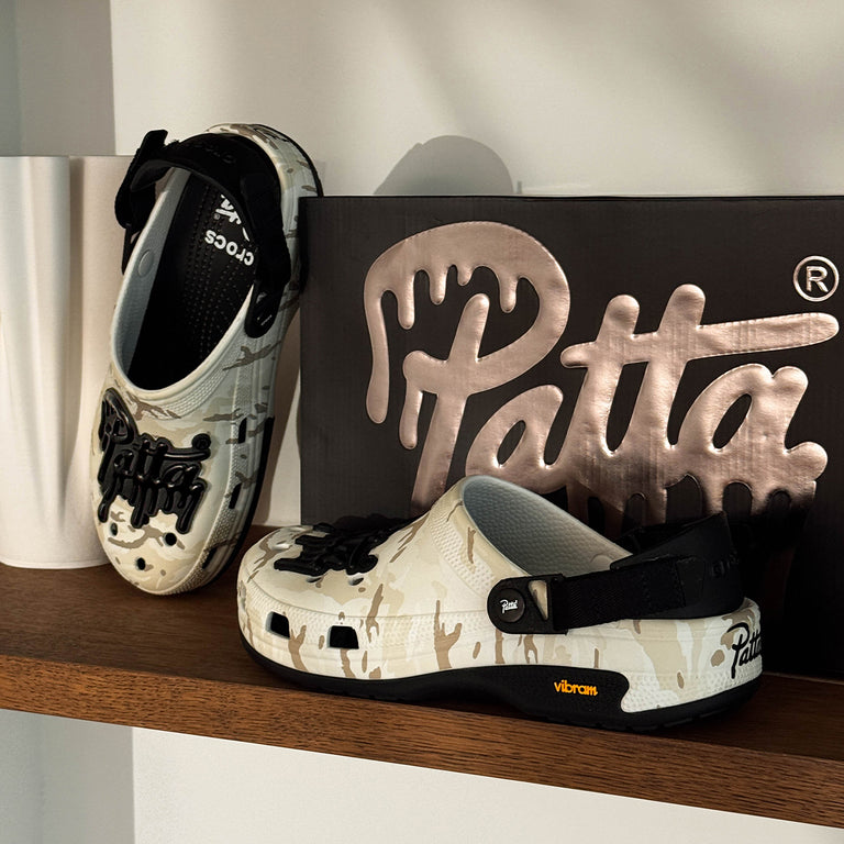 Crocs x Patta Classic Clog EXP onfeet