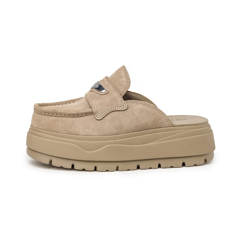 Nike Wmns Air Jordan Mule - 36.5 / Khaki / Metallic Silver

