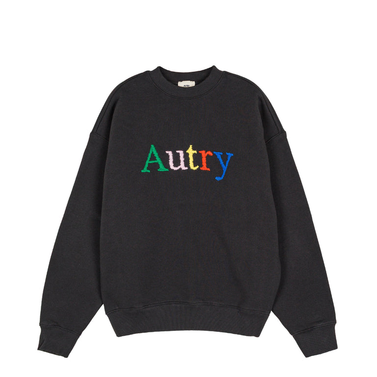 Autry Multicolor Embroidered Logo Sweatshirt - S / Lavagna
