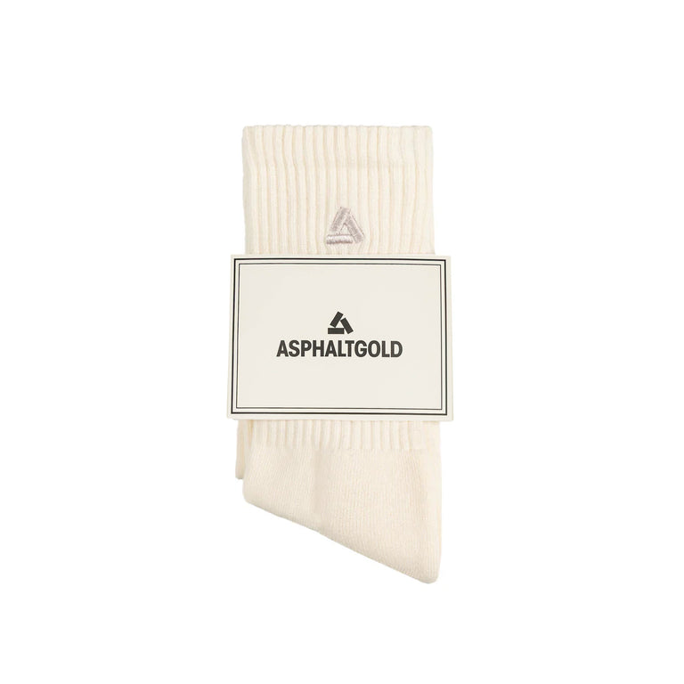 Asphaltgold	2-Pack Stack Logo Socks - 36-40 / Off White / Beige - 3
