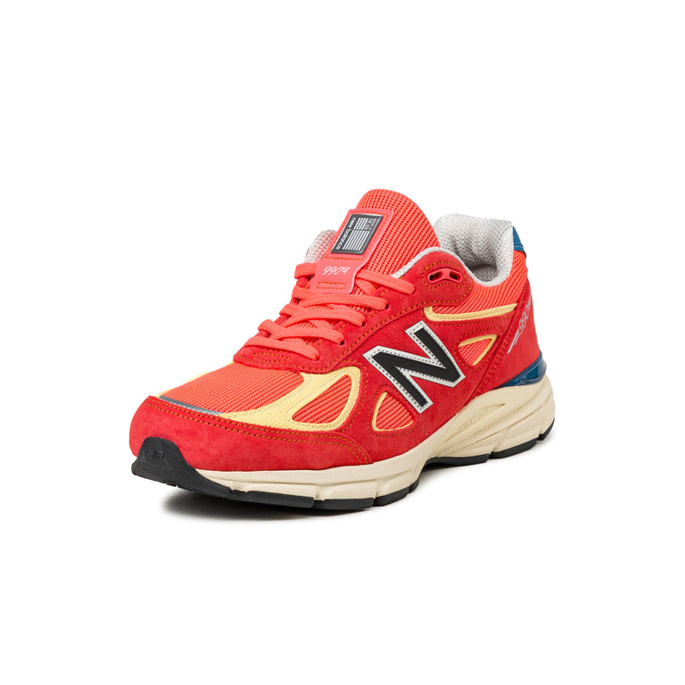 New Balance 990 v4 *Made in USA* - 36 / Urgent Red / Maize / Sea Stone - 2