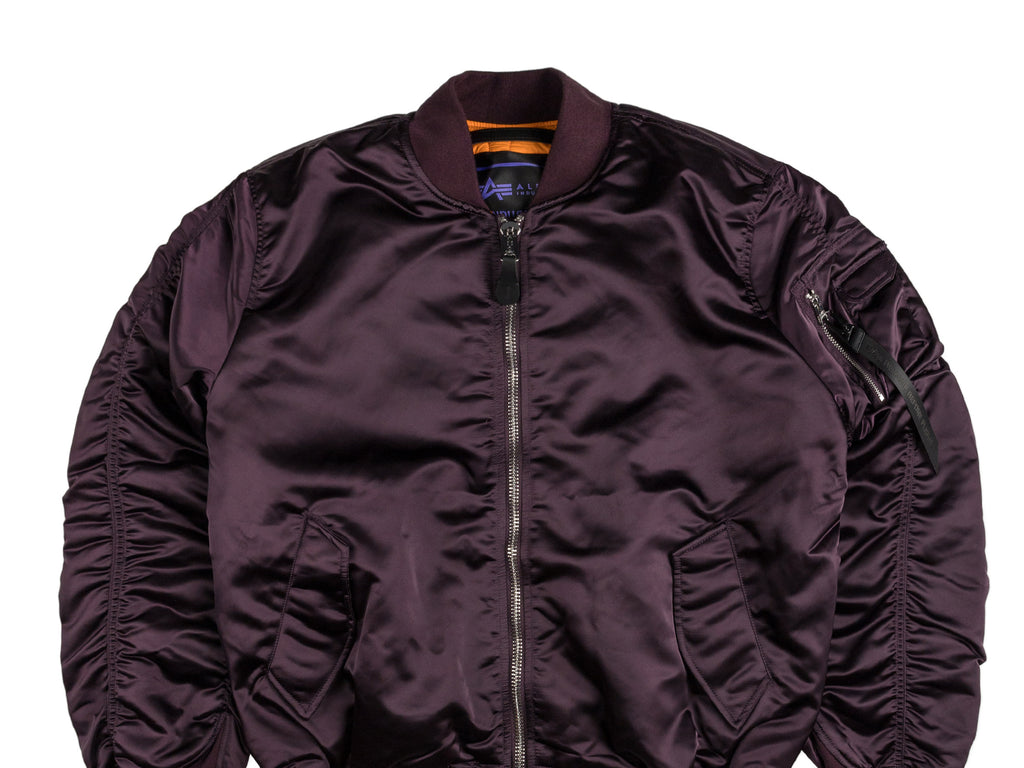 アウターその他 SAND SOUND Padded Ma1 Bomber Deep Purple TOP GUN® MA-1 NYLON BOMBER JACKET WITH REMOVABLE HOODIE