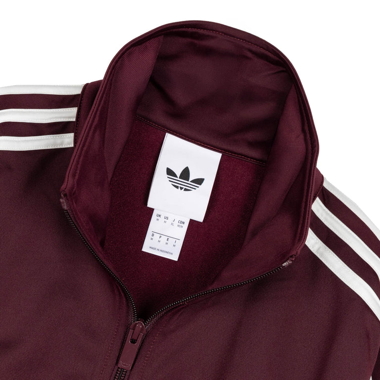 Adidas Firebird Track Top - S / Maroon / Off White - 2