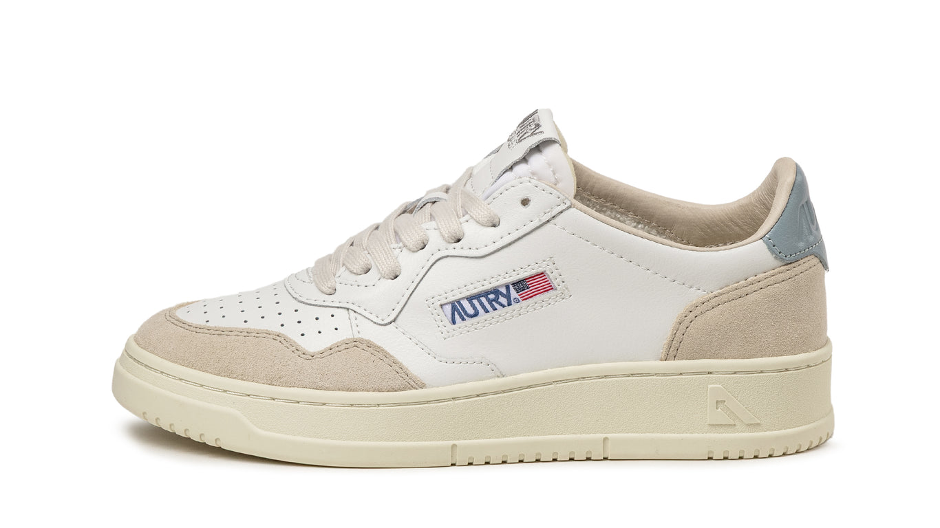 スニーカー AUTRY Woman Sneakers Grey AULW TA04 Autry Medalist Low Sneakers In White And Gray Leather And Suede