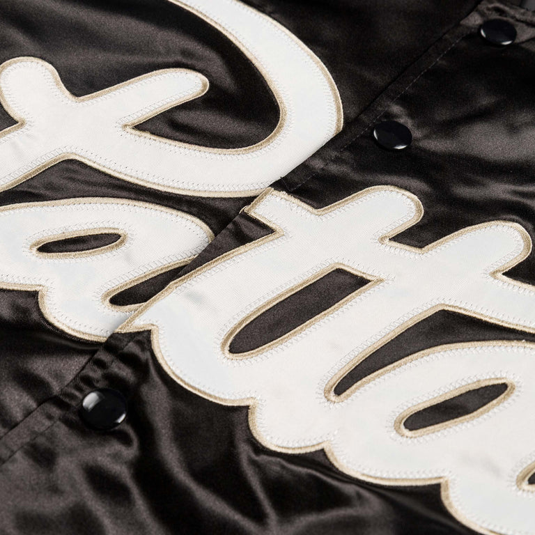 Patta Script Logo Satin Varsity Jacket