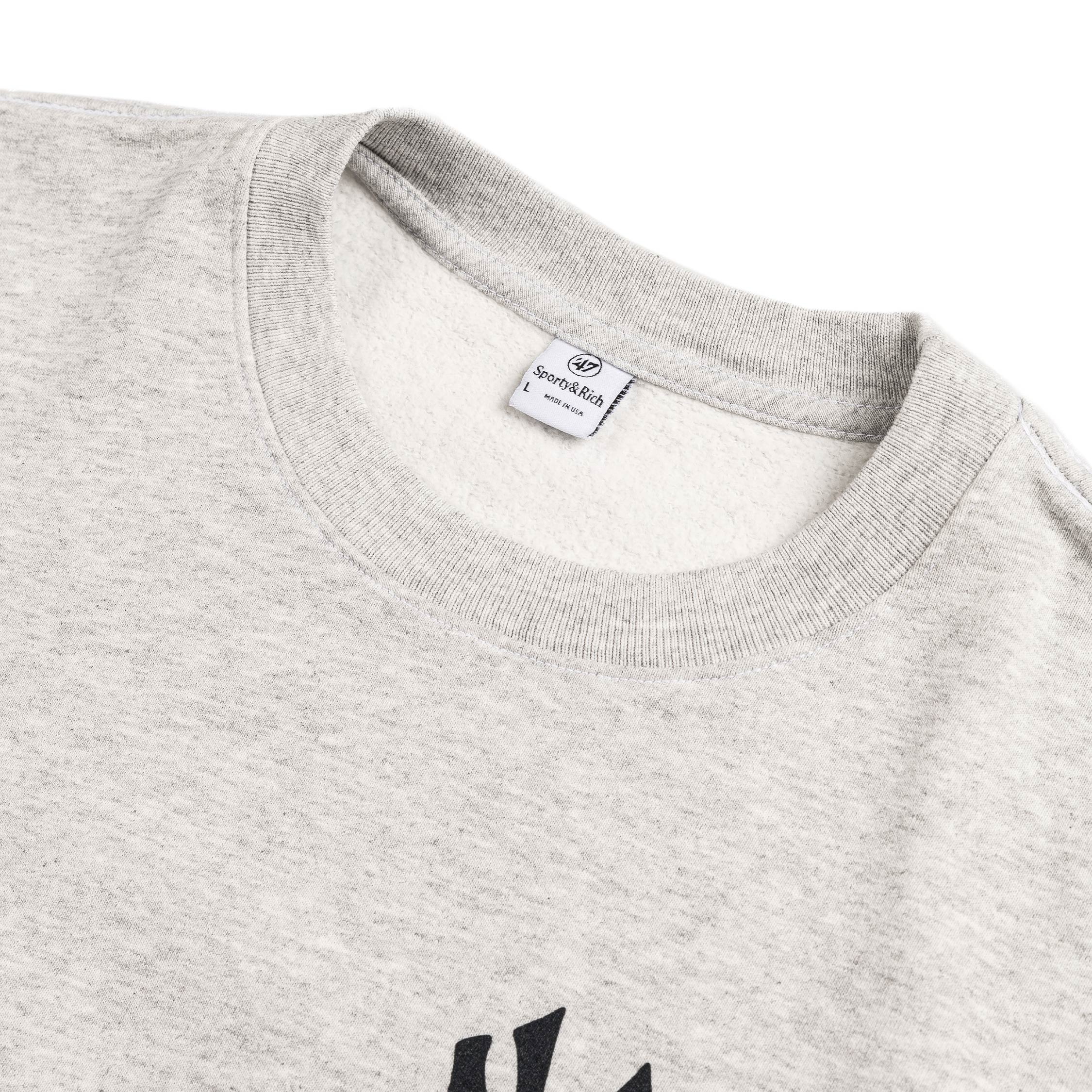 Sporty & Rich X Yankees Cotton Sweatshirt in White | Lyst