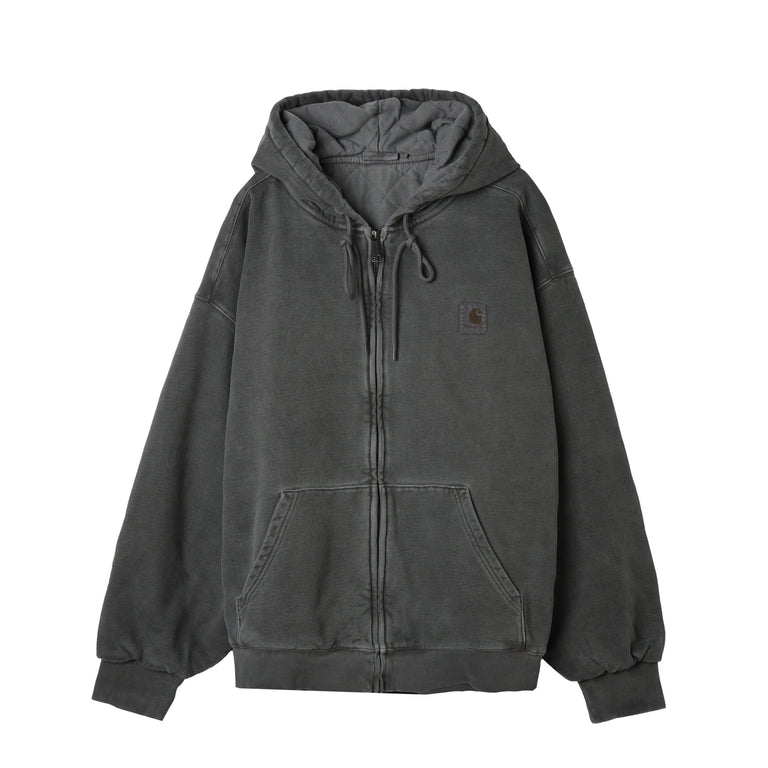 Carhartt WIP Hooded Vista Sweat - L / Palisander / Garment Dyed
