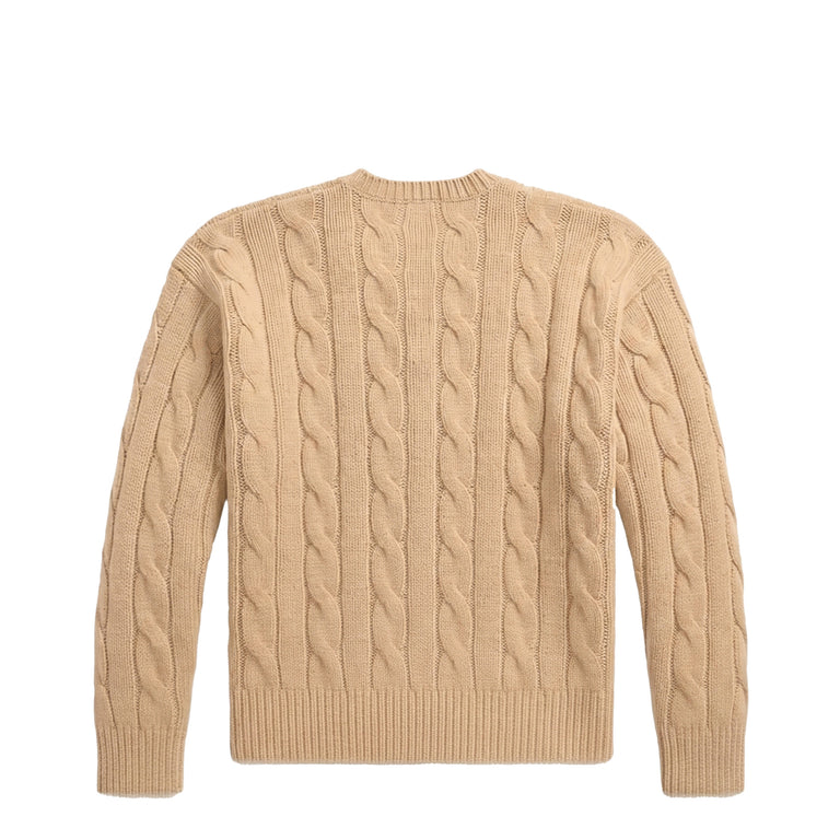 Polo Ralph Lauren Cable-Knit Wool-Blend Jumper - S / Camel Melange - 2