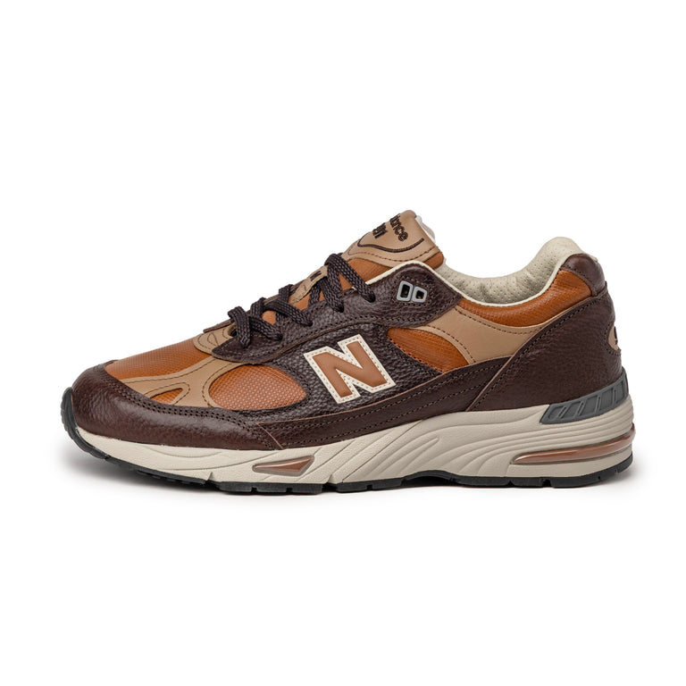 New Balance 991 v1 *Made in England* - 44.5 / Chocolate Plum / Caramel Cafe / Tan
