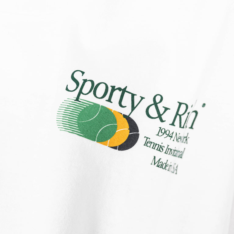 Sporty & Rich Invitational T-Shirt - L / White - 4
