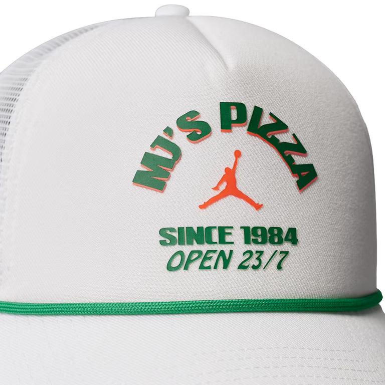 Nike	Jordan Rise Structured Trucker Cap - S/M / White/Court Green/Infrared 23 - 2