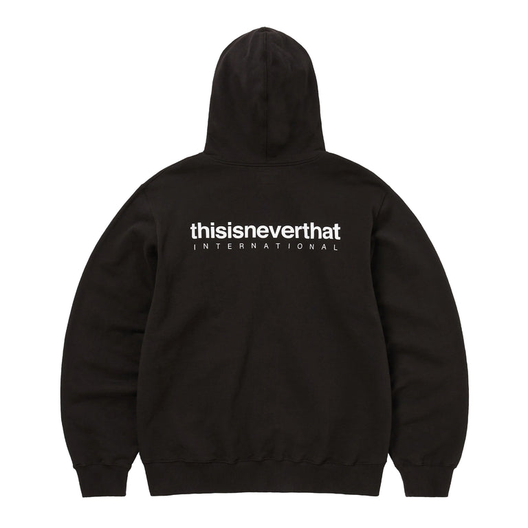 thisisneverthat	INTL. Logo Zip Up Hoodie - L / Off Black - 2