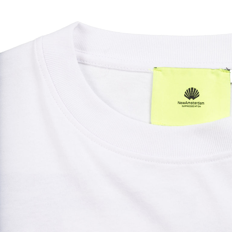 New Amsterdam Surf Association Teletekst Tee - XL / White - 4