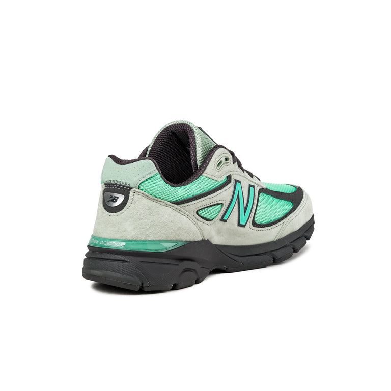 New Balance 990 v4 *Made in USA* - 43 / Silver Moss / Bright Mint / Black Cement - 3
