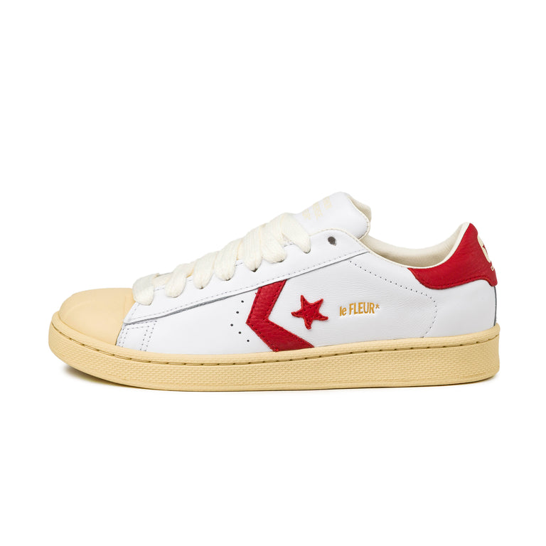 Converse	x Golf le Fleur 1908 Pro Leather OX - 35 / White / Molten Lava / Banana Crepe
