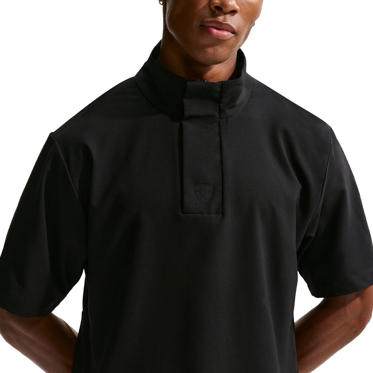 Nike	Tailored Performance Dri-FIT Loose Short-Sleeve Golf Windshirt - XXL / (Black / Black / Black - 4
